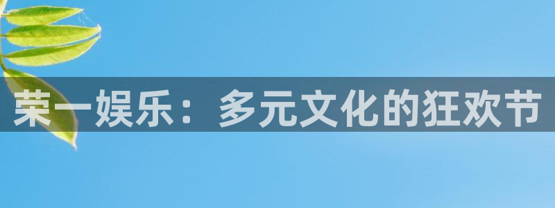 华信娱乐官网版：荣一娱乐：多元文化的狂欢节